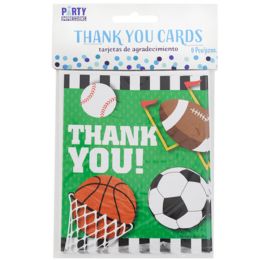 144 Bulk Thank You Cards All Star Birthday 8ct