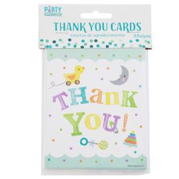 144 Bulk Thank You Cards Welcome Sweet Little Baby 8ct