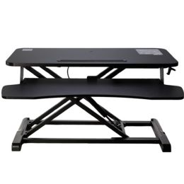 Bulk Black Convertible Desk Riser 37.2 X 15.7 With Customizable Height Settings Holds Up To 33lbs