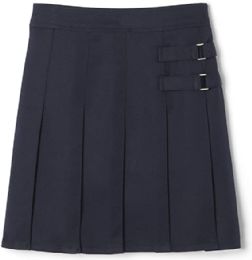 24 Bulk Girls Two Tab Skirt In Navy Size 4