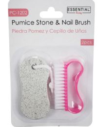 24 Bulk Pumice Stone & Nail Brush