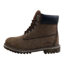 12 Bulk Men's Brown Nubuck Boots Brown