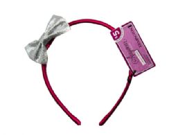 180 Bulk Removable Bow Pink Head Band