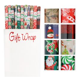 60 Bulk Gift Wrap Christmas 40sq Ft 1.5in Core Asst Design
