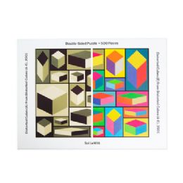 10 Bulk Sol Lewitt DoublE-Sided Puzzle 500pc Disorted Cubes Pp 15.9924 X 18