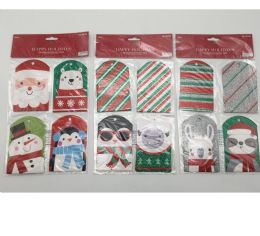 48 Bulk Gift Tags 12ct W/strings 3ast W/glitter 4 Designs Per Pack 2.5x4in /24pc Mdsgstp Cello Sleeve/pb Hdr Insert