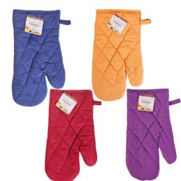 48 Bulk Oven Mitt Harvest 4 Asst Colors Peggable
