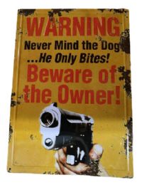 10 Bulk Retro Metal Tin Sign Wall Poster Be Aware Of Owner