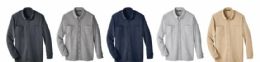 60 Bulk Men's Stain Repellent Fleece Shirt Jacket Assorted Colors