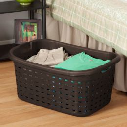 6 Bulk Sterilite Weave Laundry Basket / Espresso