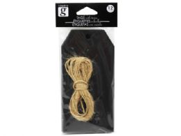 144 Bulk Studio G Assorted 12 Piece Tag With Twine Set In Assorted co