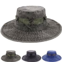 12 Bulk Men's Breathable Summer Hiking Hat
