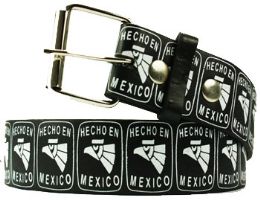 12 Bulk Belts Hecho En Mexico on Black