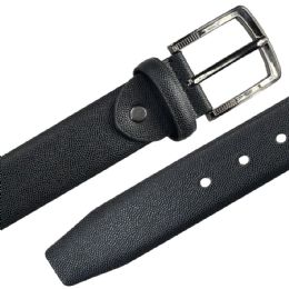 12 Bulk Belt for Men Lizard Skin Pattern Black Leather Mixed sizes