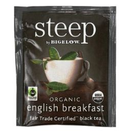 20 Bulk Steep By Bigelow Organic English Breakfast Fair Trade Certified Black Tea