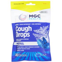 144 Bulk Cough Drops 30ct Menthol Mgc Health