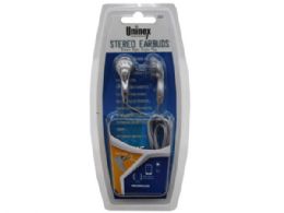 108 Bulk Stereo Earbuds With Right Angle Plug