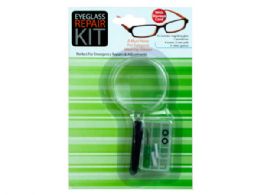 72 Bulk Eyeglass Repair Kit With Magnifying Glass