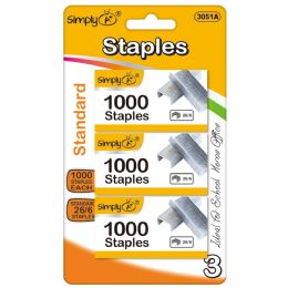 144 Bulk 1000-Piece x3 Staples