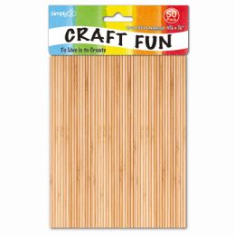48 Bulk Wooden Craft Sticks