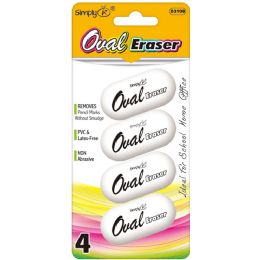 24 Bulk Oval Eraser