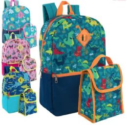 24 Bulk 16 Inch Backpack With Matching Lunch Bag