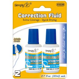 24 Bulk Bristle Brush Correction Fluid
