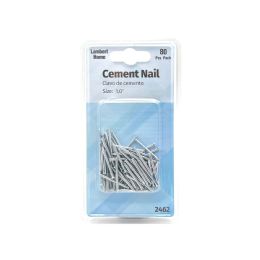 24 Bulk Cement Nail 80 Pcs Pack - 1"