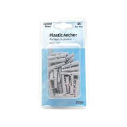 24 Bulk Plastic Anchor 45 Pcs Pack - 1"