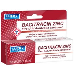 24 Bulk Lucky Super Soft First Aid Antibiotic Ointment0.5 Oz With Bacitracin