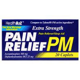 24 Bulk Health A 2z Pain Relief 25 Mg 20 Ct Pm Acetaminophen Diphenhydramine Hci Compare To Tylenol pm