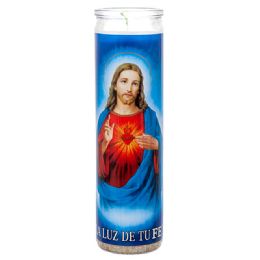 12 Bulk VeL-Mex Candle 1 Ct Sagrado Corazon