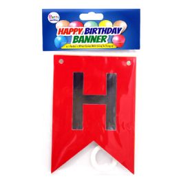 24 Bulk Party Solution Banner Letters 6.5 X 4.5 In 13pc Happy Birthdat Assorted Colors