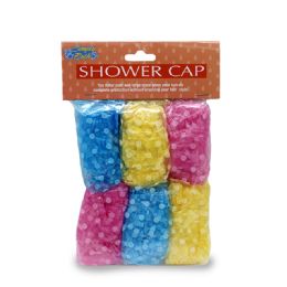 48 Bulk Simply For Bath Shower Cap 6 Pk Assorted Colors