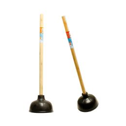 24 Bulk Double Layer Toilet Plunger - Black