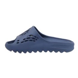 12 Bulk Men's Perforated Slide Navy