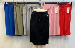 72 Bulk Women's Cotton Skirt With Elastic And Draw String