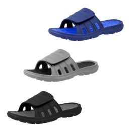 48 Bulk Men's Velcro Sandal Assorted