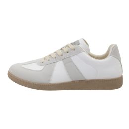 12 Bulk Men's Low Court Sneaker White