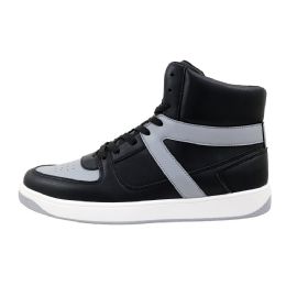 12 Bulk Men's Hightop Sneaker Gray