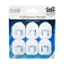 24 Bulk 6pk Adhesive Hooks.