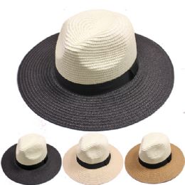 12 Bulk Dual Color Fedora Hat for Men