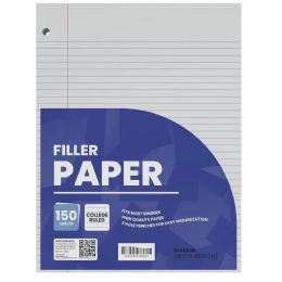 36 Bulk CollegE-Ruled Filler Paper 150 Sheets