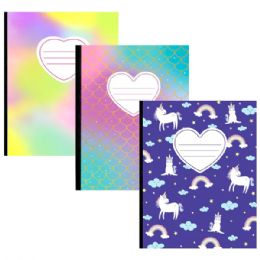 48 Bulk Composition Notebook - TiE-Dye DesigN- Wide Ruled - Size 7.5x9.75