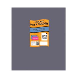 100 Bulk Paper Portfolios- 2 Pocket Grey Colors