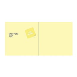 12 Bulk Yellow Sticky Notes - 3 X 3 Inches, 2400 (24 Pads Of 100) Sheets