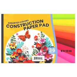 48 Bulk Construction Paper Pad 9X12 36 Sheets