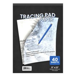 48 Bulk Tracing Paper Pad - 9 X 12 Inches, 72 Lb Paper, 40 Translucent White Sheets
