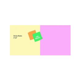 12 Bulk Sticky Notes - 3 X 3 Inches, 2400 (24 Pads Of 100) Sheets, Assorted Colors