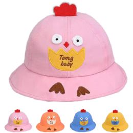 12 Bulk Bulk Chicken Summer Sun Hats for Kids